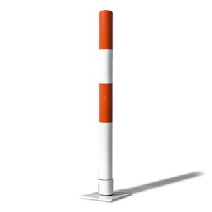 Pilona metálica flexible para seguridad vial
