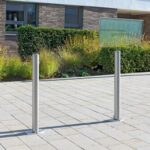 Pilona urbana de seguridad vial para proteger accesos a zonas peatonales