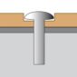 tornillo Torx de seguridad con pivote, no incluido