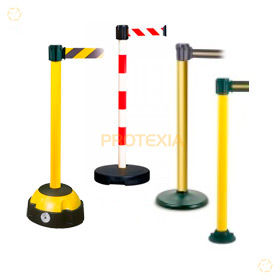 Barreras con cinta extensible